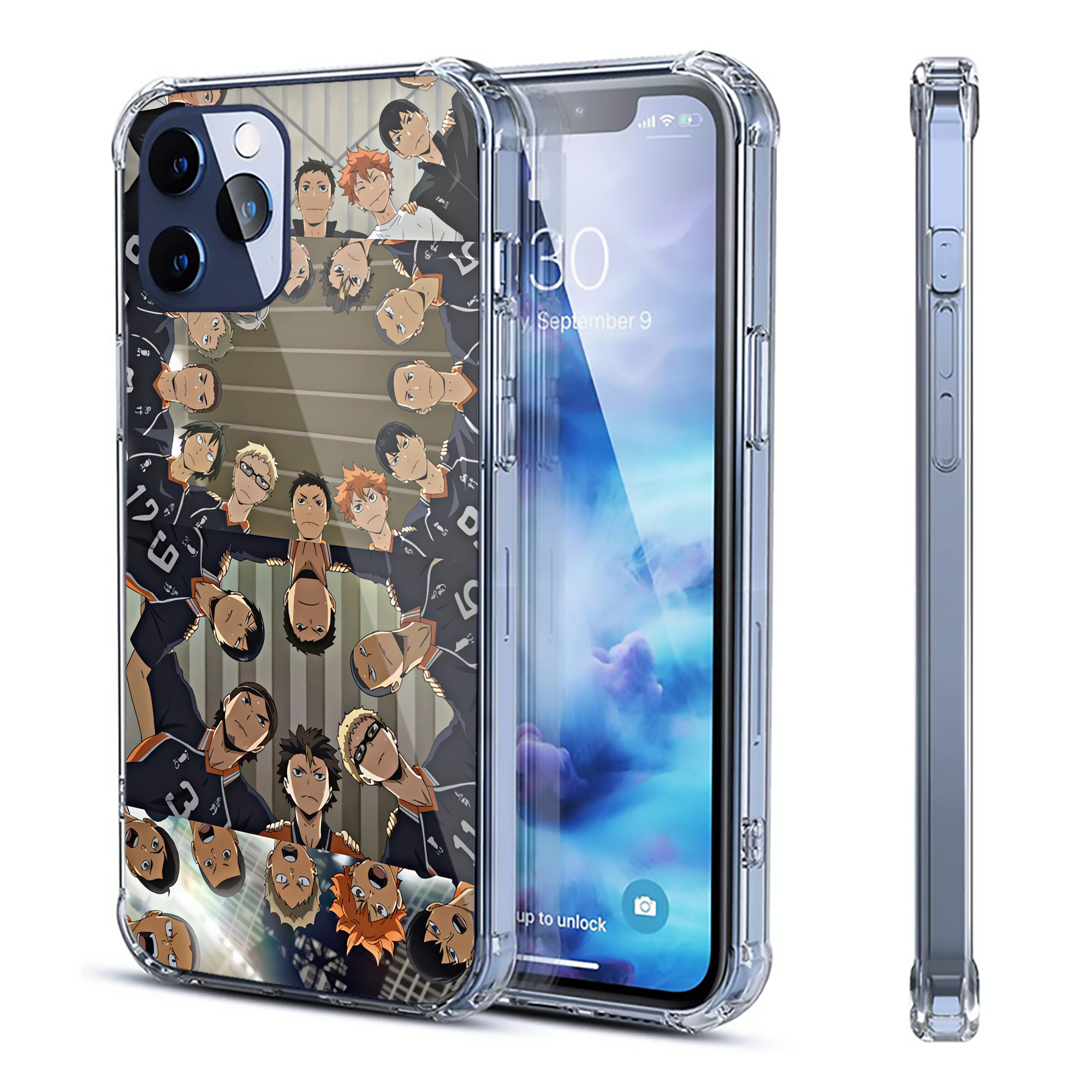 （画像用） ハイキュー!! Haikyu!! 【iPhone 12シリーズ対応】透明スマホケース（クリアソフトケース）